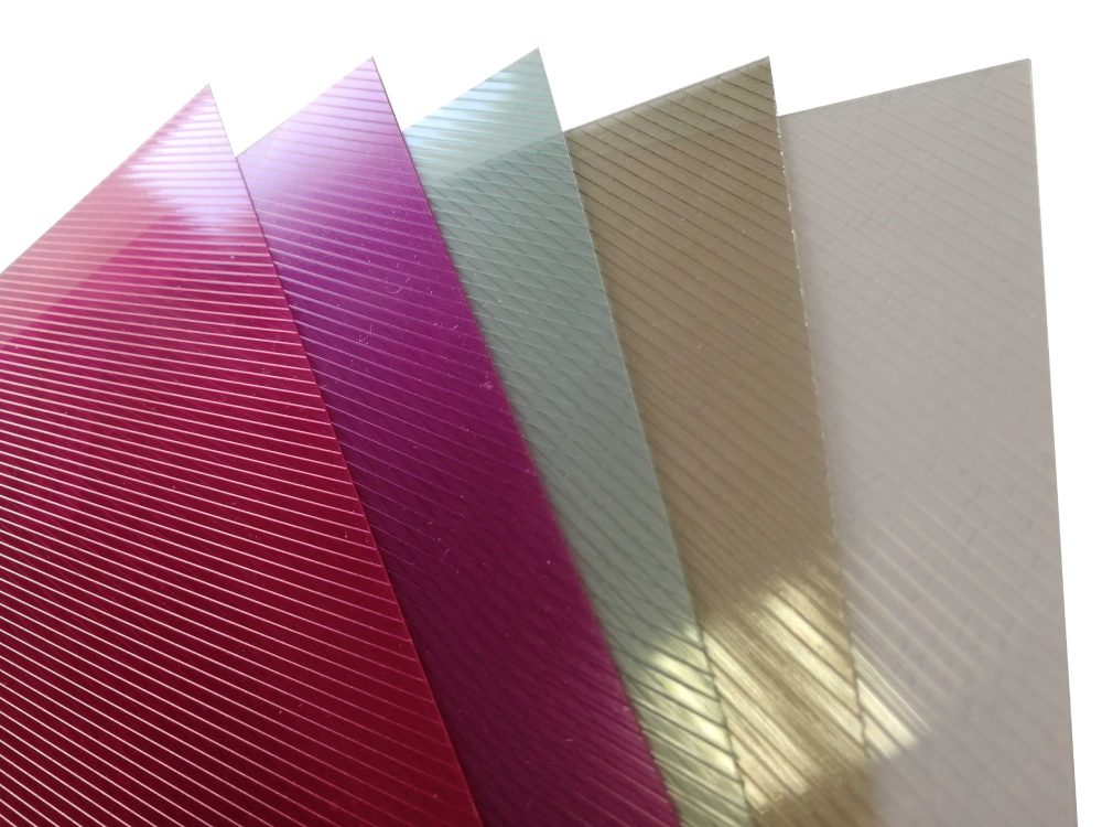 Обложки прозрачные пластиковые рифленые А4 0.3 мм розовые 50 шт.