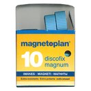 Магниты Magnum, d=34х13мм, сила 2кг, 10шт./уп. синие, карт. уп