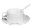 Кофейный набор (кружка, тарелка, ложка) для термопереноса (сублимации) B5KFF2, белая