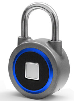 Электронный замок GLS с отпечатком пальца и Bluetooth (синий)
