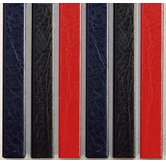 Цветные металлические каналы с покрытием ''кожа'' O.CHANNEL Mundial 10х217 мм, темно-синие