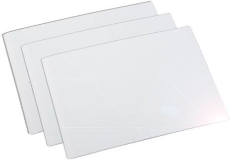 Твердые обложки для МеталБинд альбомные O.HARD COVER Art А4, 217х300 мм с глянцевым покрытием без окна, серебряные