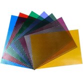 Обложки прозрачные пластиковые ''Кубик'' А4 0.18 мм вишневые 100 шт.