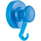 Магнитный крючок Magnetoplan для пальто, d=68 мм, 20 кг, голубой