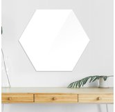 Доска стеклянная магнитно-маркерная шестиугольная Askell Hexagon белая, 120 см.