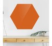 Доска стеклянная магнитно-маркерная шестиугольная Askell Hexagon оранжевая, 45 см.