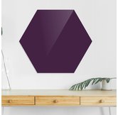 Доска стеклянная магнитно-маркерная шестиугольная Askell Hexagon фиолетовая, 90 см.
