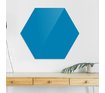Доска стеклянная магнитно-маркерная шестиугольная Askell Hexagon голубая, 90 см.