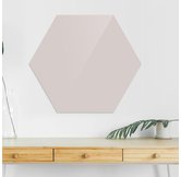 Доска стеклянная магнитно-маркерная шестиугольная Askell Hexagon светло-серая, 90 см.