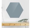Доска стеклянная магнитно-маркерная шестиугольная Askell Hexagon агатовая серая, 120 см.