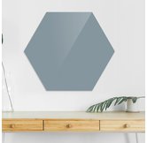 Доска стеклянная магнитно-маркерная шестиугольная Askell Hexagon агатовая серая, 45 см.
