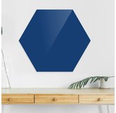 Доска стеклянная магнитно-маркерная шестиугольная Askell Hexagon ярко-синяя, 45 см.