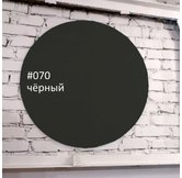 Доска стеклянная магнитно-маркерная круглая Askell Round черная, 130 см