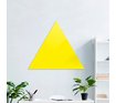 Доска стеклянная магнитно-маркерная треугольная Askell Triangle лимонная, 120 см.