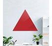 Доска стеклянная магнитно-маркерная треугольная Askell Triangle красная, 120 см.