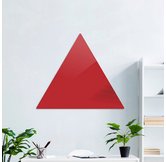 Доска стеклянная магнитно-маркерная треугольная Askell Triangle красная, 90 см.