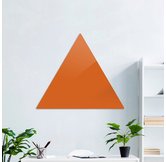 Доска стеклянная магнитно-маркерная треугольная Askell Triangle оранжевая, 60 см.