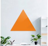 Доска стеклянная магнитно-маркерная треугольная Askell Triangle морковная, 90 см.