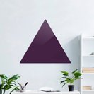 Доска стеклянная магнитно-маркерная треугольная Askell Triangle фиолетовая, 120 см.