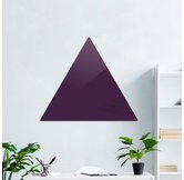 Доска стеклянная магнитно-маркерная треугольная Askell Triangle фиолетовая, 90 см.