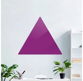 Доска стеклянная магнитно-маркерная треугольная Askell Triangle малиновая, 90 см.