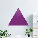 Доска стеклянная магнитно-маркерная треугольная Askell Triangle сиреневая, 90 см.