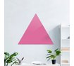 Доска стеклянная магнитно-маркерная треугольная Askell Triangle розовая, 60 см.