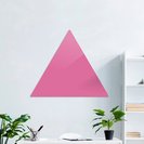 Доска стеклянная магнитно-маркерная треугольная Askell Triangle розовая, 90 см.
