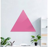 Доска стеклянная магнитно-маркерная треугольная Askell Triangle розовая, 60 см.
