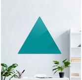 Доска стеклянная магнитно-маркерная треугольная Askell Triangle бирюзовая, 90 см.