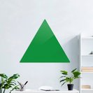 Доска стеклянная магнитно-маркерная треугольная Askell Triangle зеленая, 90 см.