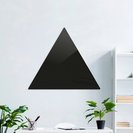 Доска стеклянная магнитно-маркерная треугольная Askell Triangle черная, 60 см.
