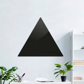 Доска стеклянная магнитно-маркерная треугольная Askell Triangle черная, 90 см.