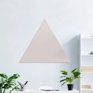 Доска стеклянная магнитно-маркерная треугольная Askell Triangle светло-серая, 120 см.