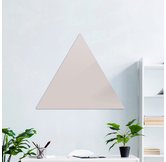 Доска стеклянная магнитно-маркерная треугольная Askell Triangle светло-серая, 120 см.