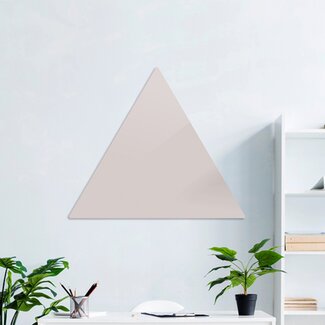 Доска стеклянная магнитно-маркерная треугольная Askell Triangle светло-серая, 60 см.