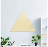 Доска стеклянная магнитно-маркерная треугольная Askell Triangle бежевая, 90 см.