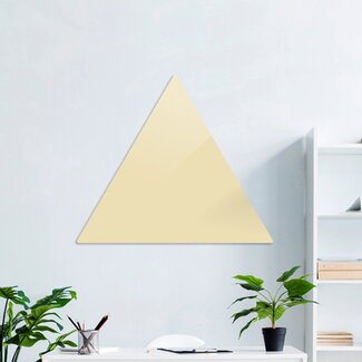 Доска стеклянная магнитно-маркерная треугольная Askell Triangle бежевая, 60 см.