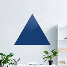 Доска стеклянная магнитно-маркерная треугольная Askell Triangle ярко-синяя, 60 см.
