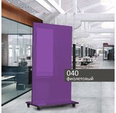 Доска мобильная стеклянная магнитно-маркерная ASKELL Mobile фиолетовая, 100х170 см