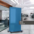 Доска мобильная стеклянная магнитно-маркерная ASKELL Mobile голубая, 100х170 см