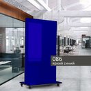 Доска мобильная стеклянная магнитно-маркерная ASKELL Mobile ярко-синяя, 100х170 см