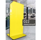 Доска мобильная стеклянная магнитно-маркерная ASKELL Mobile Sim лимонная, 125х170 см