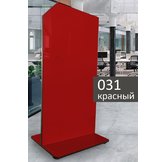 Доска мобильная стеклянная магнитно-маркерная ASKELL Mobile Sim красная, 100х170 см
