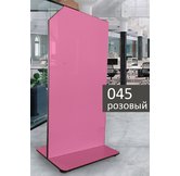 Доска мобильная стеклянная магнитно-маркерная ASKELL Mobile Sim розовая, 100х170 см