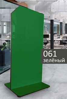 Доска мобильная стеклянная магнитно-маркерная ASKELL Mobile Sim зеленая, 125х170 см