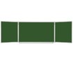 Доска для мела магнитная 3-х элементная 100х150/300 см, 5 рабочих поверхностей, зеленая, BRAUBERG