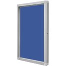 Доска витрина текстильная водонепронициемая синяя модель 1, 75x70 см (6xA4) GT16A4W
