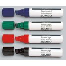 Маркеры Magnetoplan Jumbo д/флипчартов, набор 4шт. разноцветные, широкий грифель 1111505