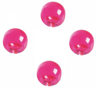 Мини-магниты, d=14мм, 4шт/уп, розовые, кругл, выпукл, тонир, блист. 1666018
